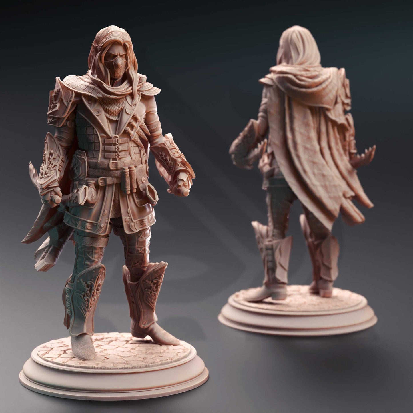 Elf Rogue Thief - Sylvios the Slip - 3D Printed Resin RPG/Tabletop/Boardgames Miniature DM Stash
