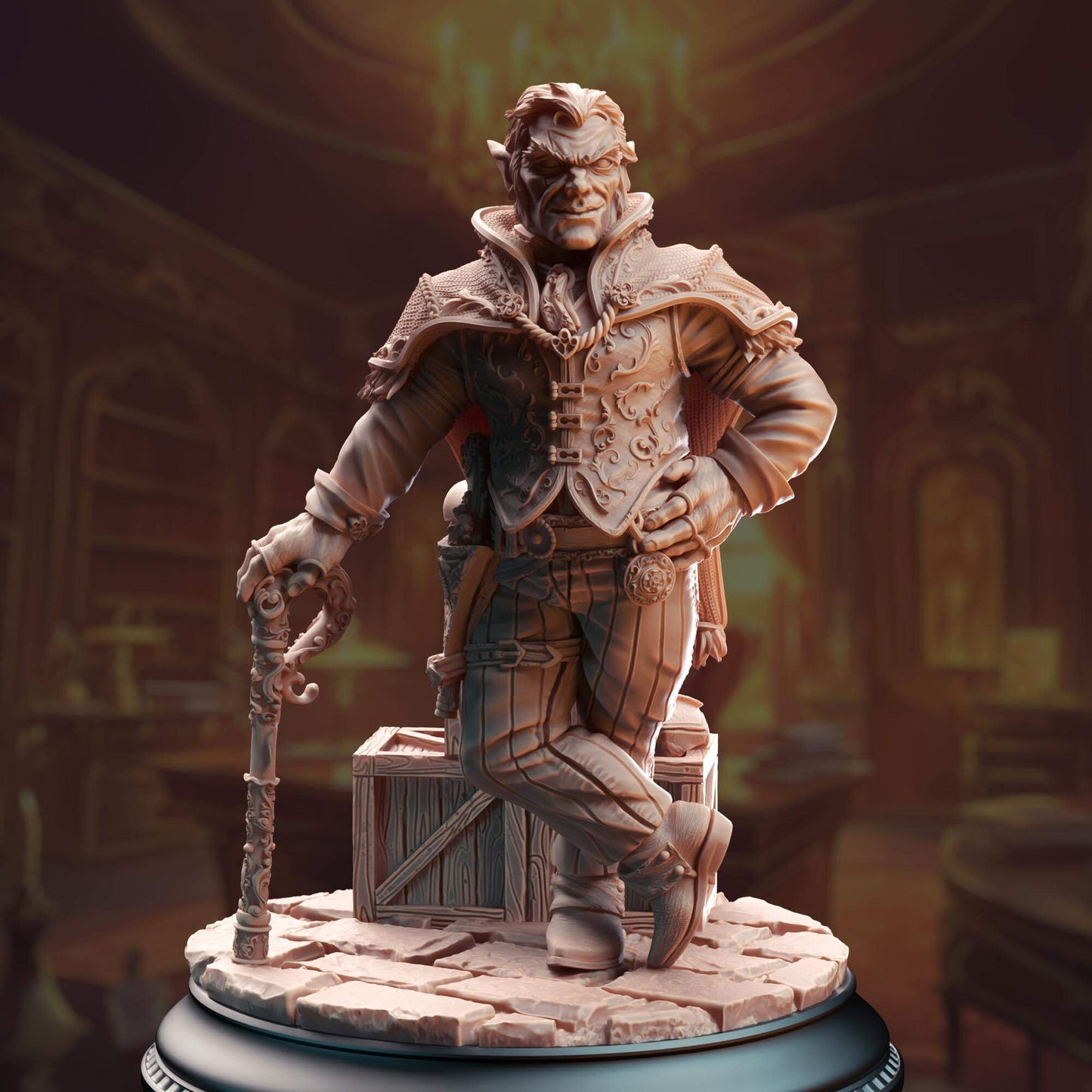 Halfling Crime Lord - Skillet the Boss - 3D Printed Resin RPG/Tabletop/Boardgames Miniature DM Stash