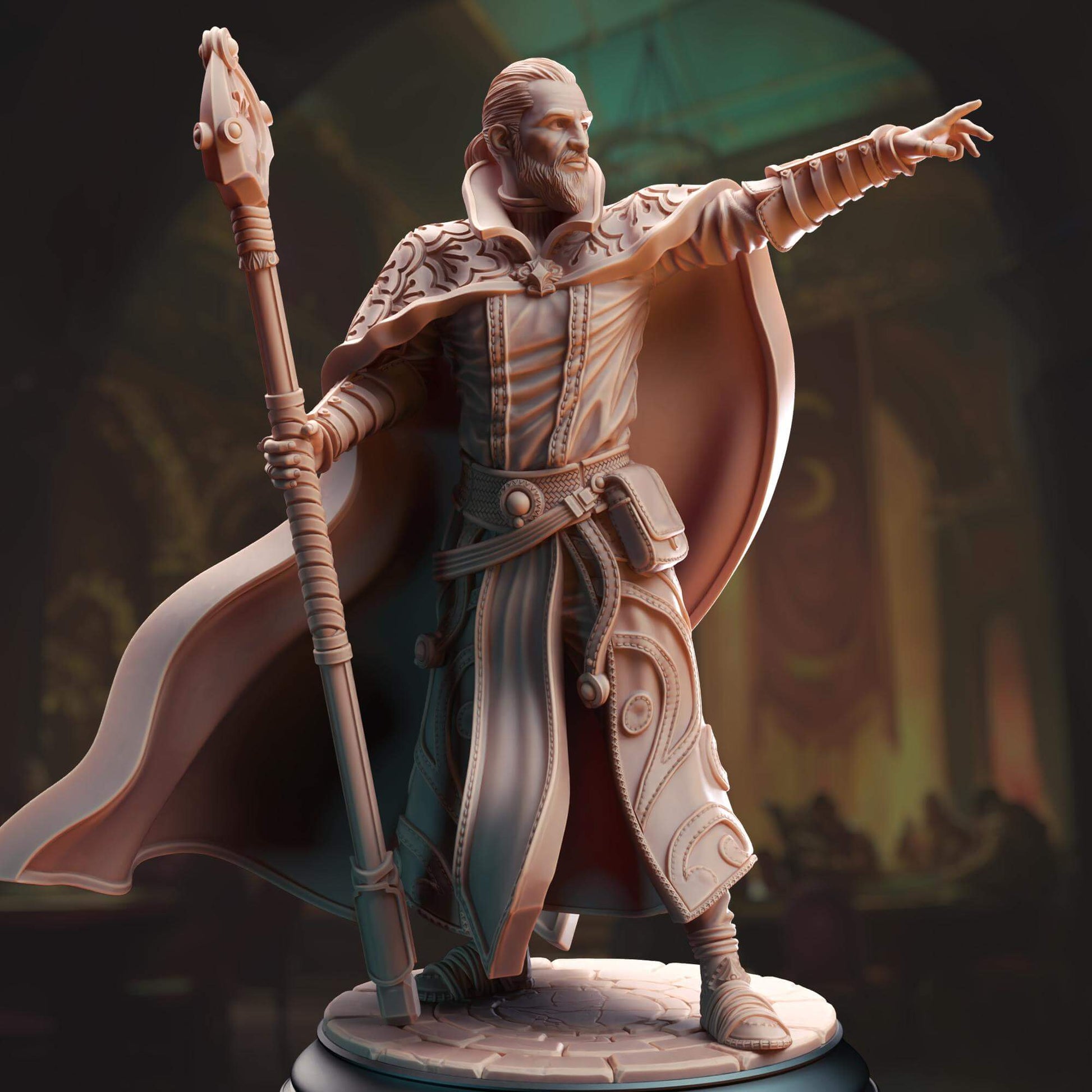 Human Illusionist Wizard - Jonas the Trick - 3D Printed Resin RPG/Tabletop/Boardgames Miniature DM Stash