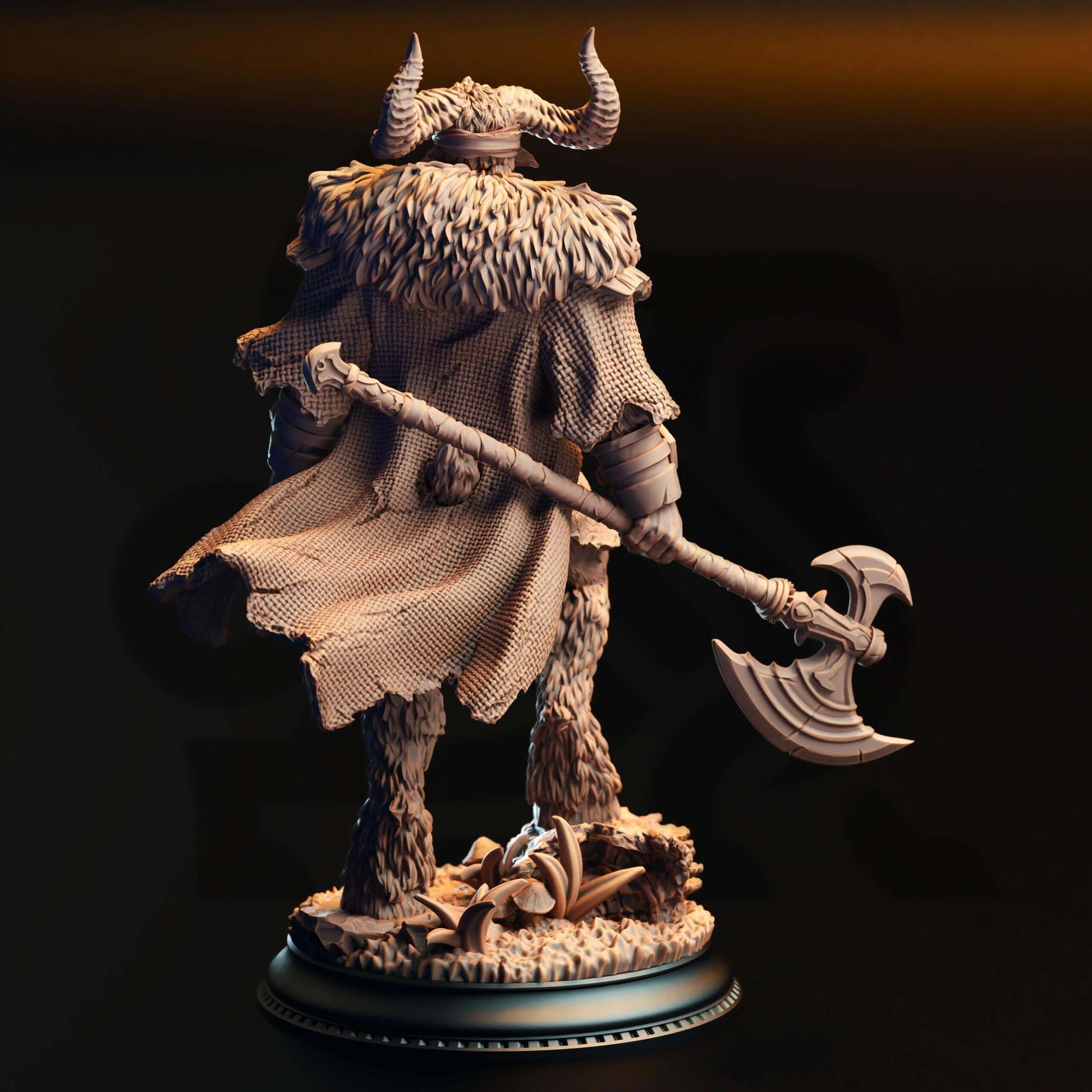 Satyr Barbarian - Jonah of the Badlands - 3D Printed Resin RPG/Tabletop/Boardgames Miniature DM Stash