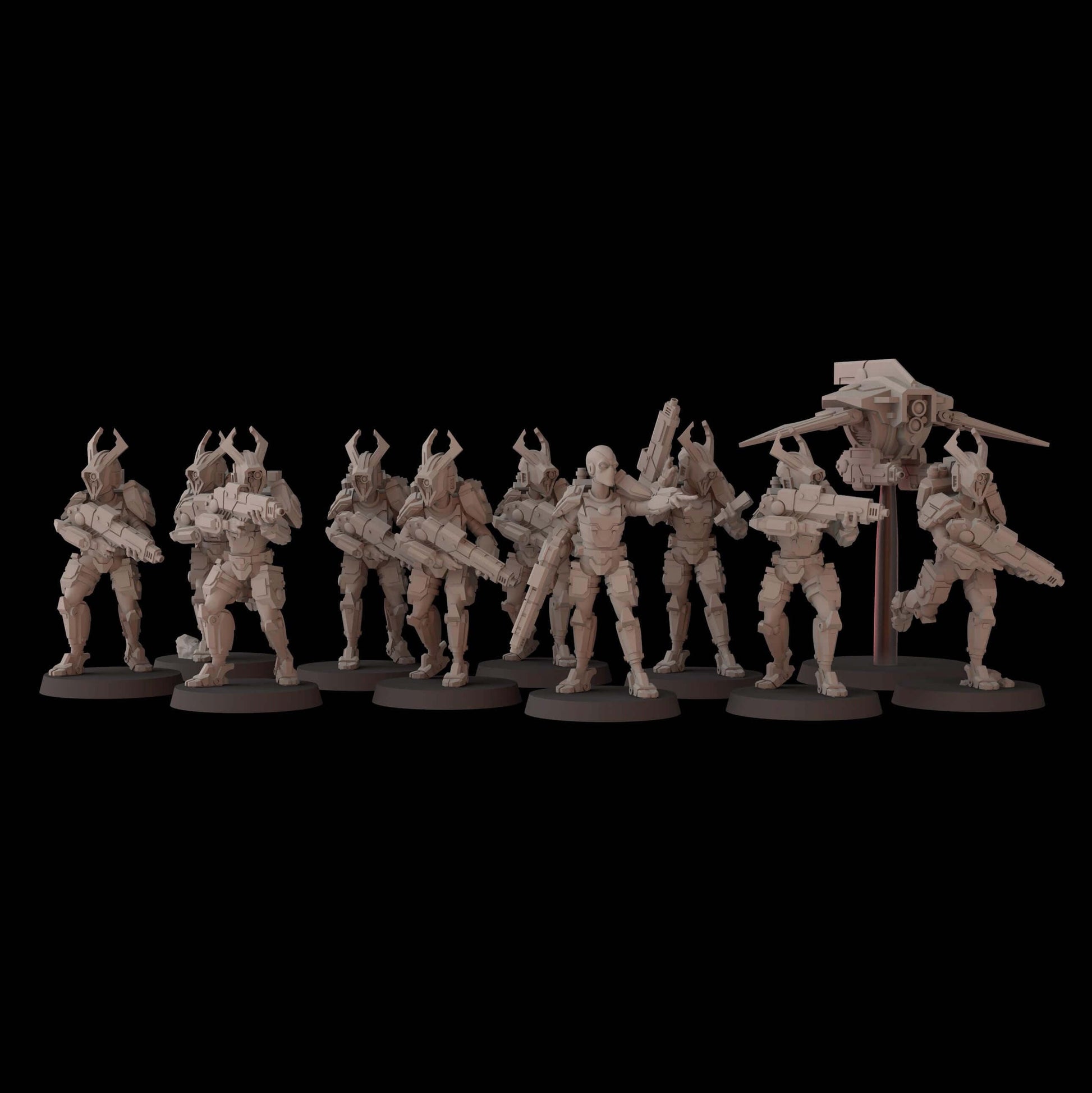 Shock Warrior - Tau Proxy - Fantasy Cult Miniatures