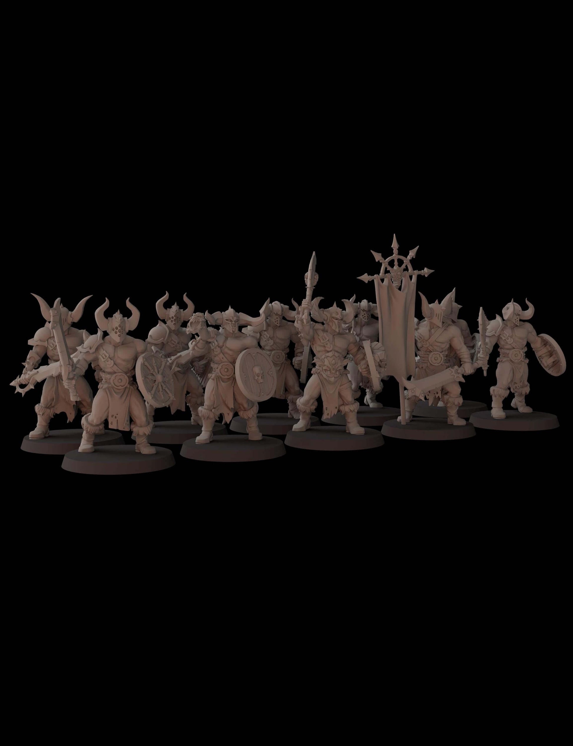 Barbarians - Chaos Undivided Proxy - Fantasy Cult Miniatures
