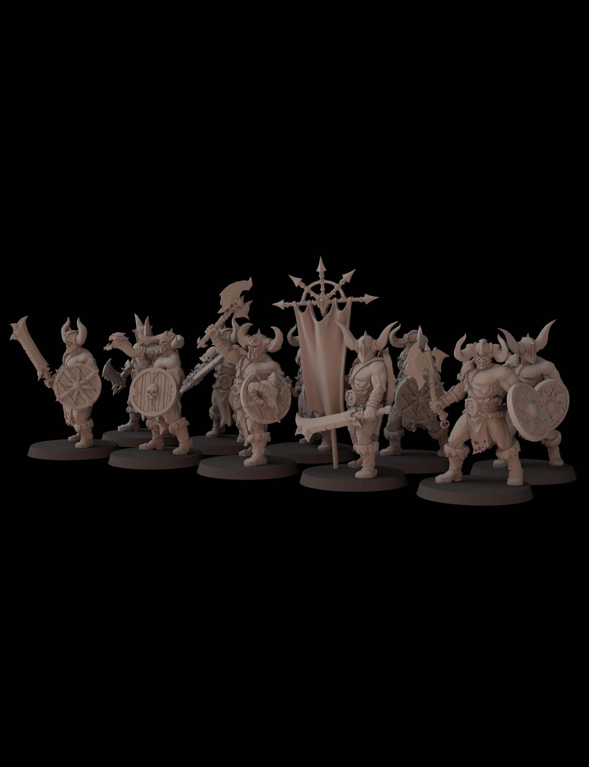 Barbarians - Chaos Undivided Proxy - Fantasy Cult Miniatures