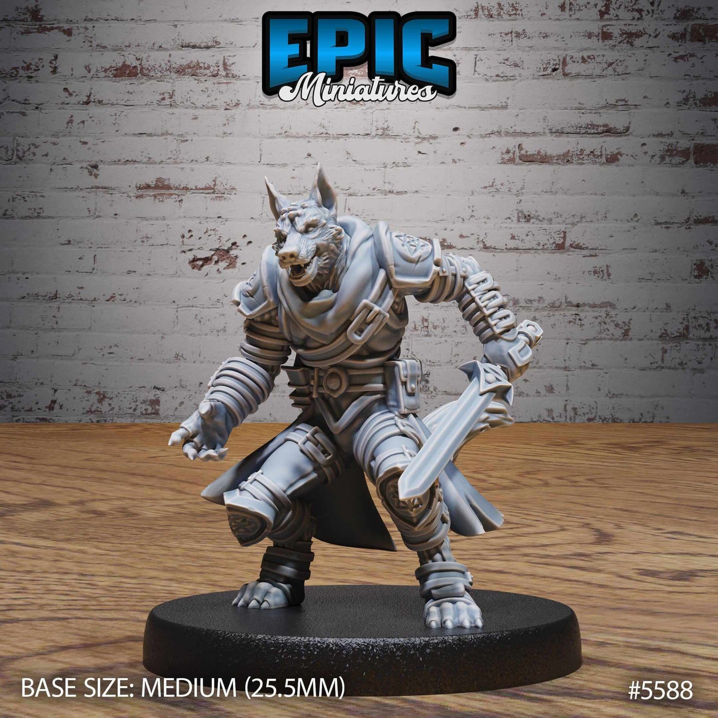 Dog Folk Adventurer Set - Epic Miniatures - Dungeons and Dragons