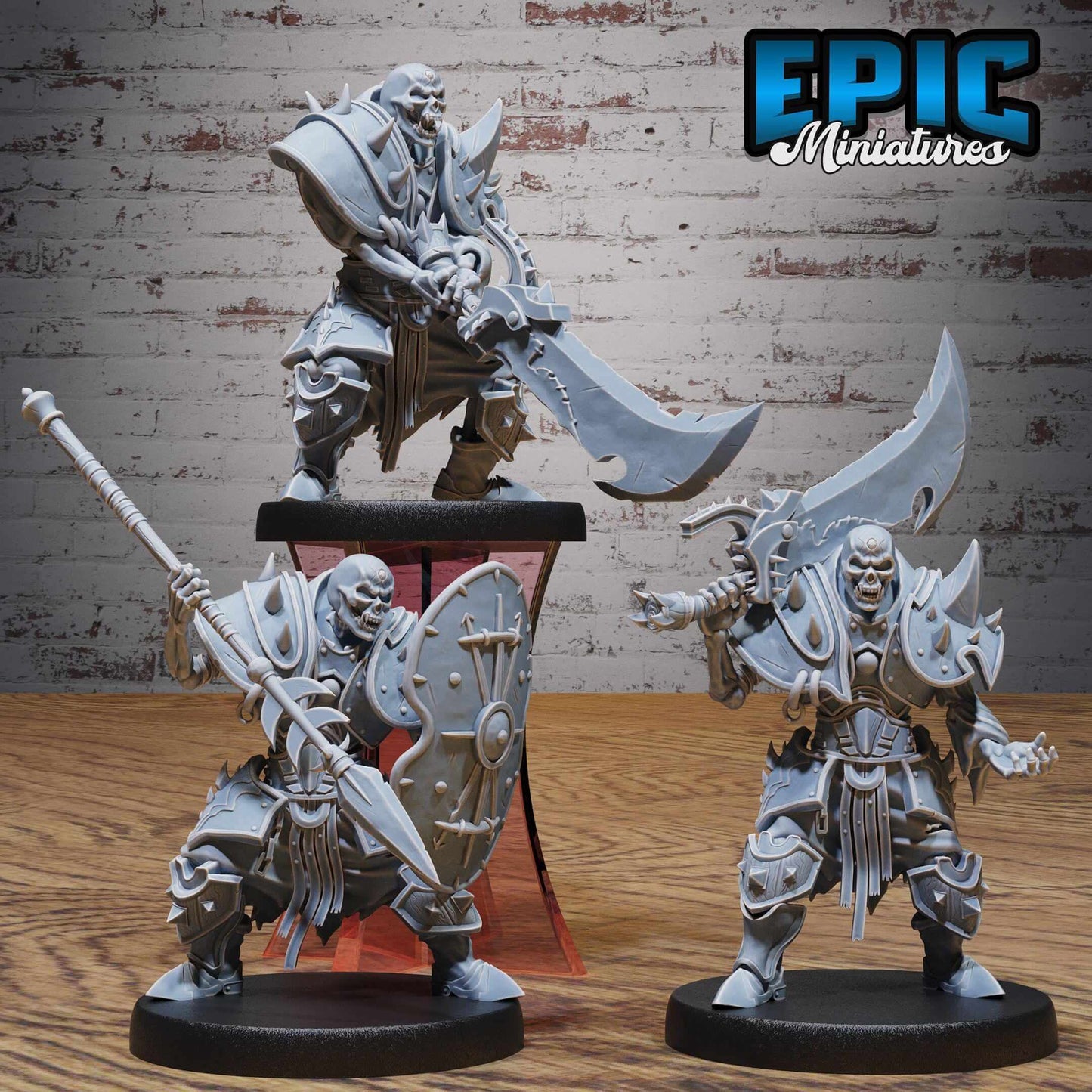 Skeleton Heavy Gladiator Set - D&D Epic Miniatures   and Dragons