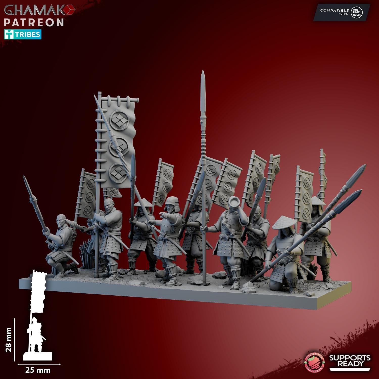 Ashigaru Oda Yari - Ghamak Miniatures