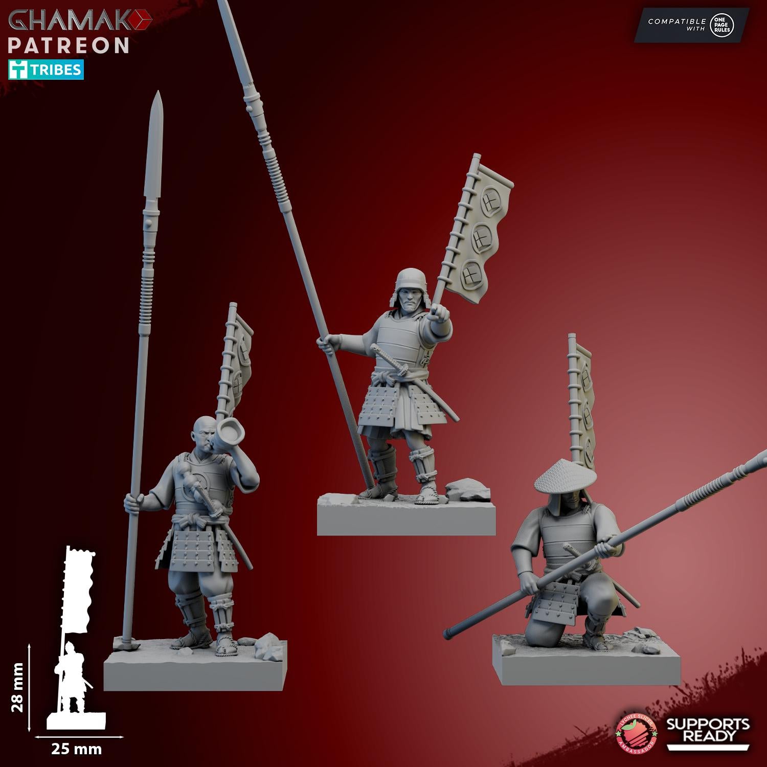 Ashigaru Oda Yari - Ghamak Miniatures