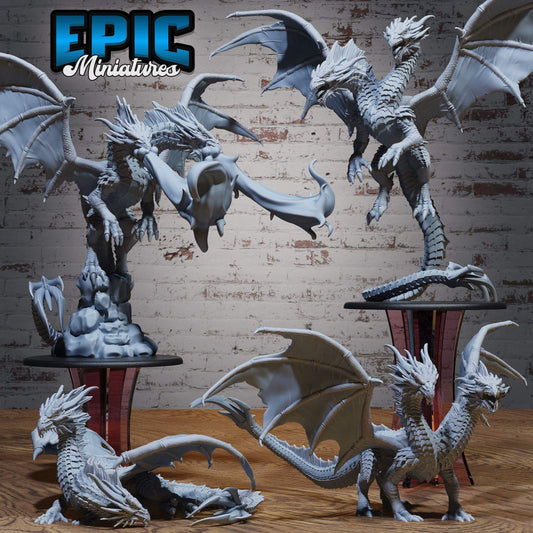 Two Headed Dragon Set - Epic Miniatures - Dungeons and Dragons