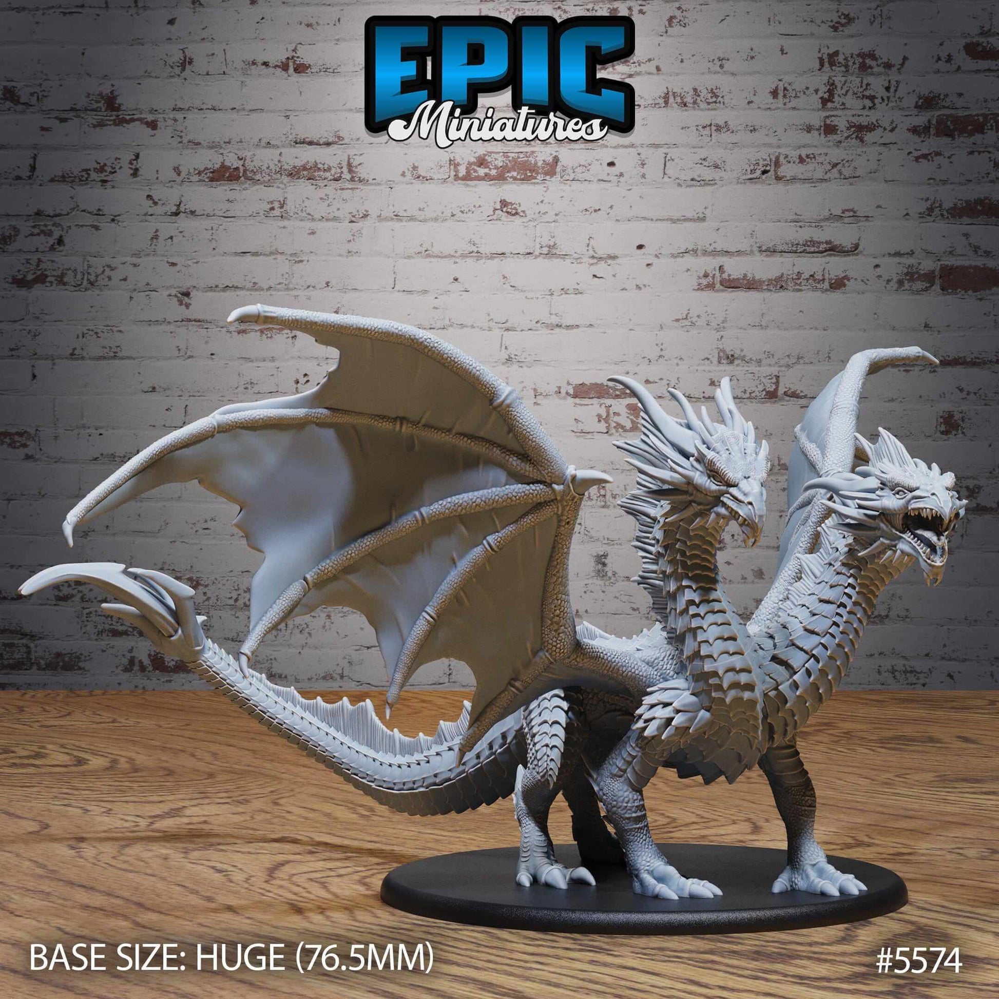 Two Headed Dragon Set - Epic Miniatures - Dungeons and Dragons