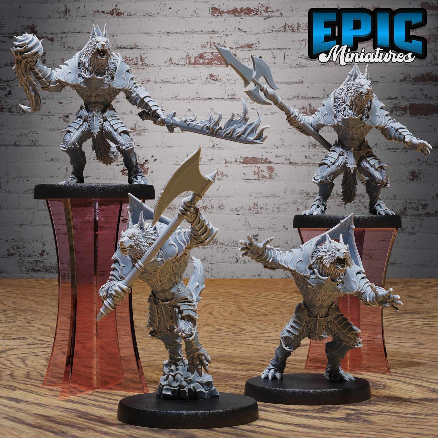 Werewolf Warrior Set - Epic Miniatures - Dungeons and Dragons