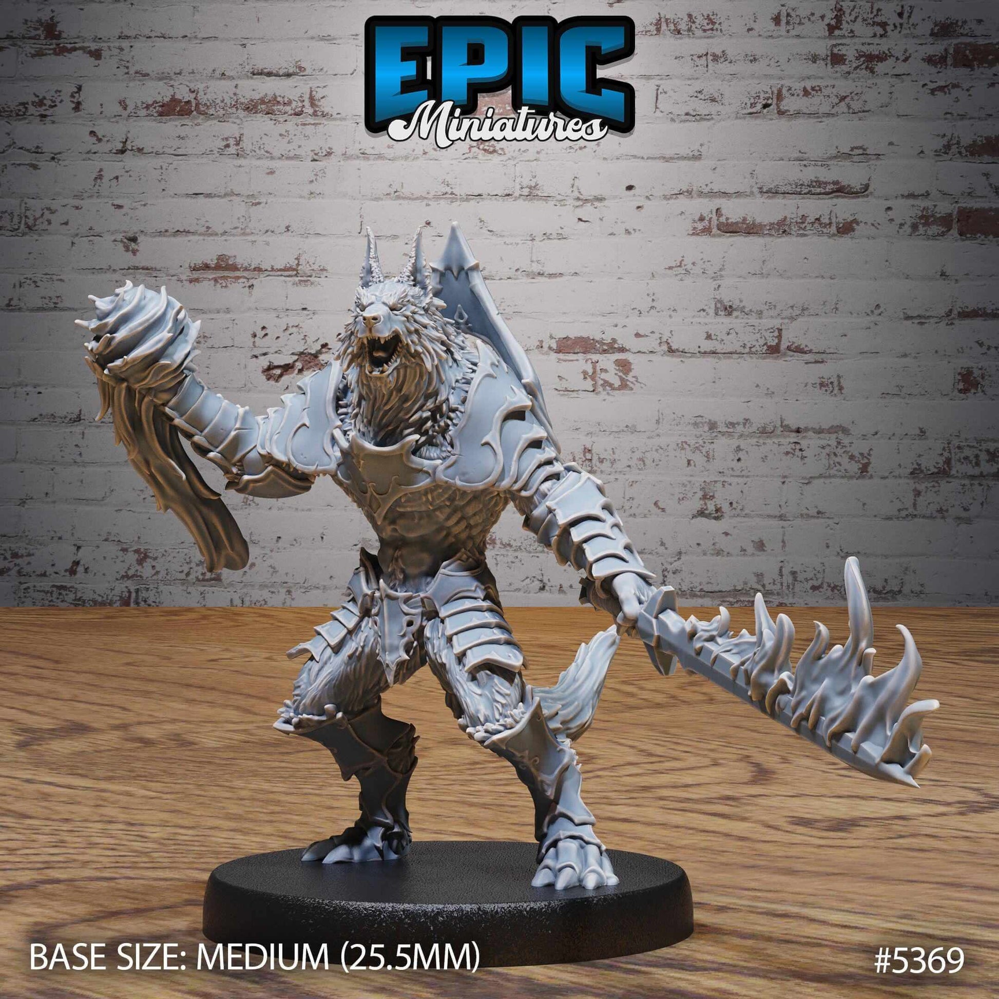 Werewolf Warrior Set - Epic Miniatures - Dungeons and Dragons