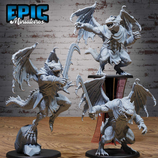 Draconian Warrior Set - D&D Epic Miniatures   and Dragons