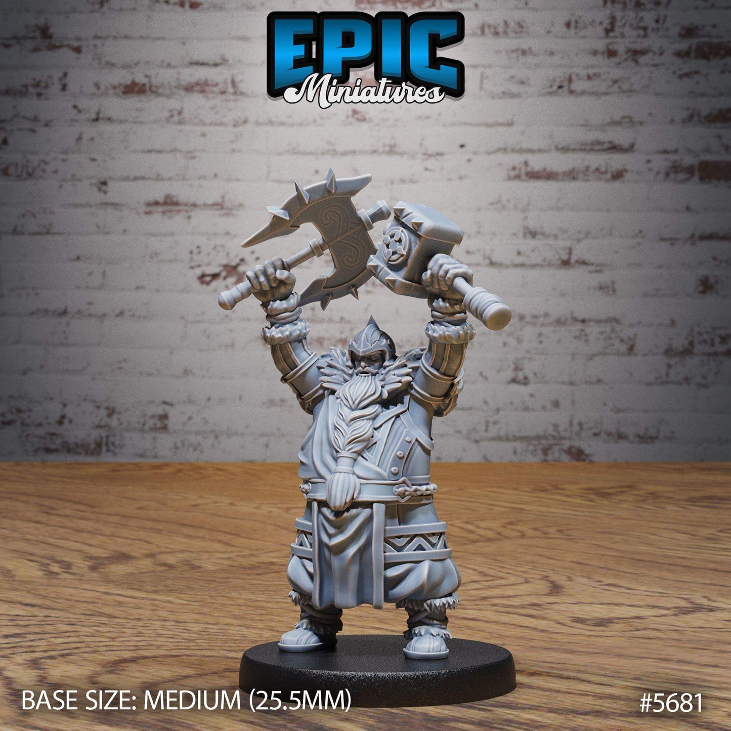 Dwarf Fighter Set - Epic Miniatures - Dungeons and Dragons