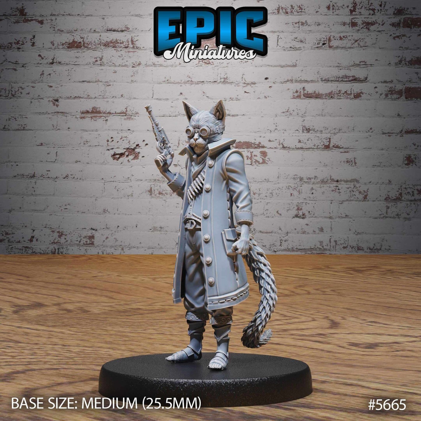 Catfolk Gunner Jasper Set - D&D Epic Miniatures   and Dragons