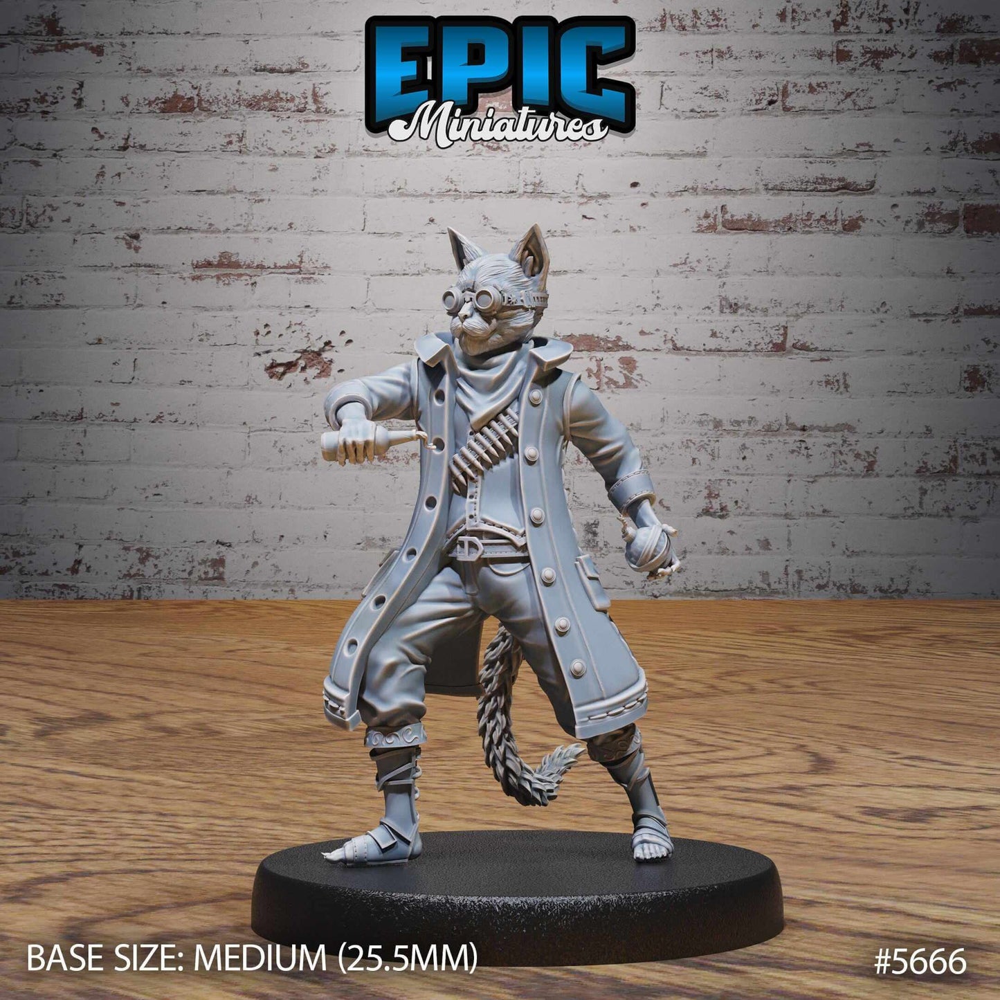 Catfolk Gunner Jasper Set - D&D Epic Miniatures   and Dragons