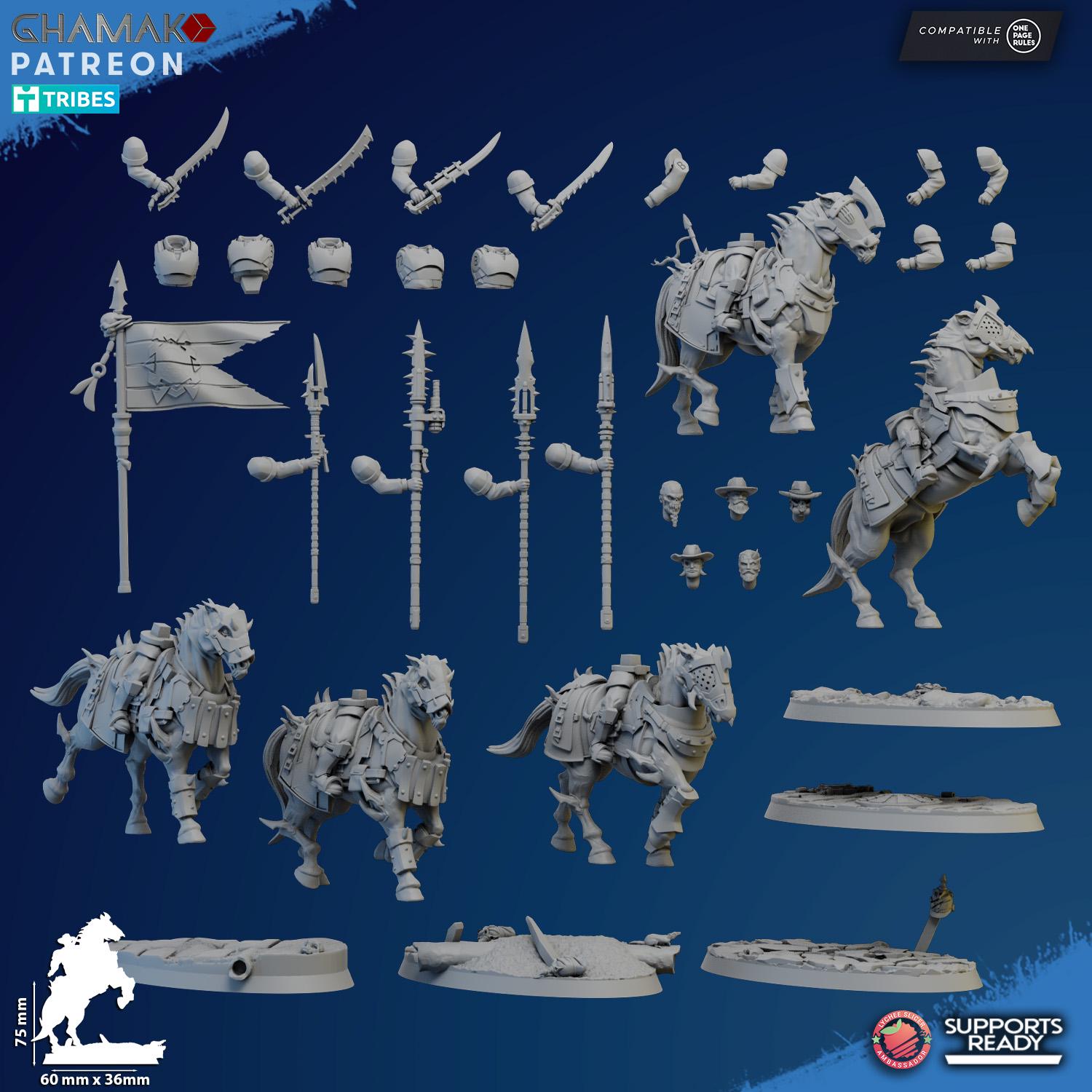 Corrupted Cavalry - Ghamak Miniatures