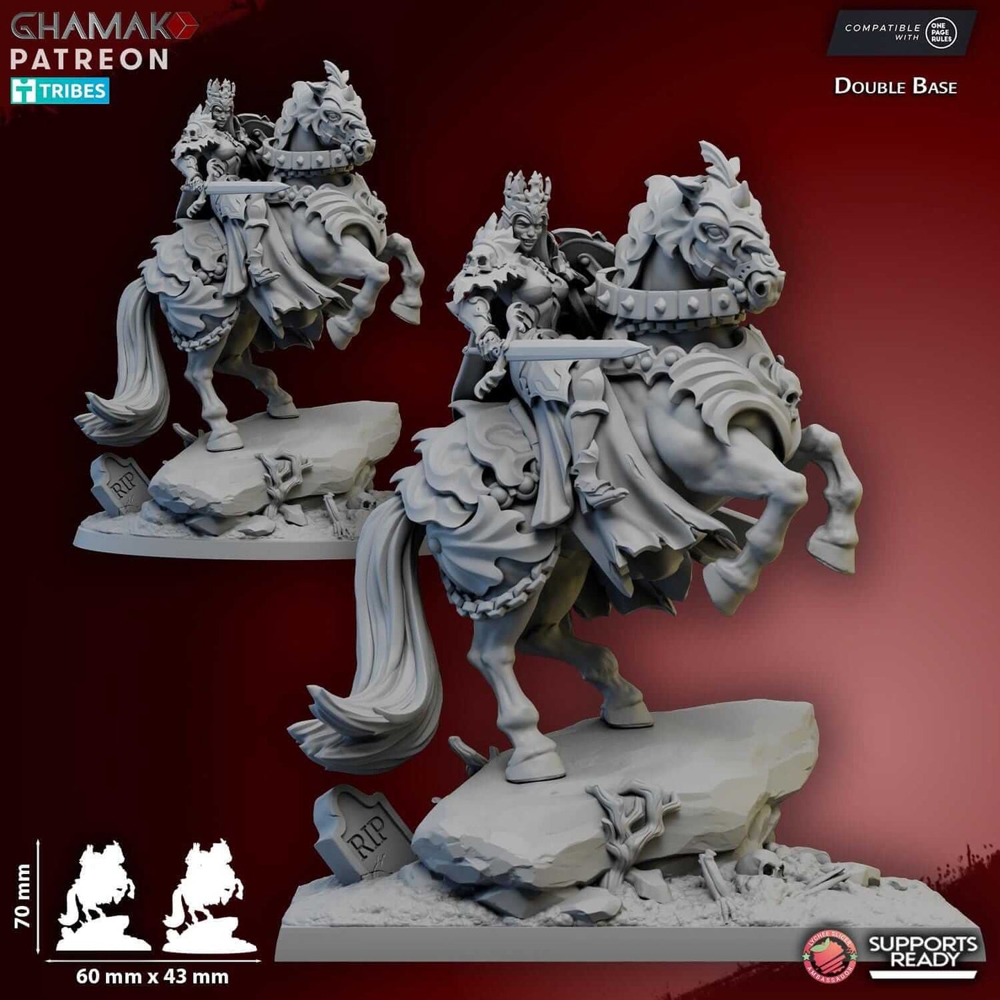 Dragomira Krovna The Crimson Countess - Vampiric Lords - Miniatures by Ghamak