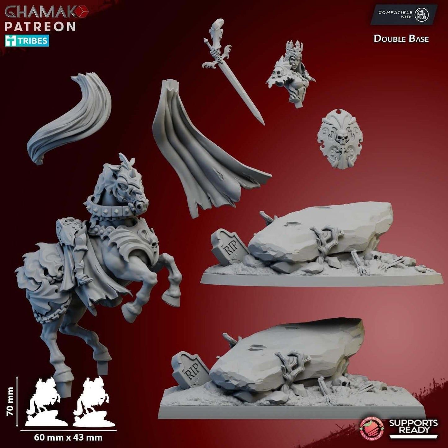 Dragomira Krovna The Crimson Countess - Vampiric Lords - Miniatures by Ghamak