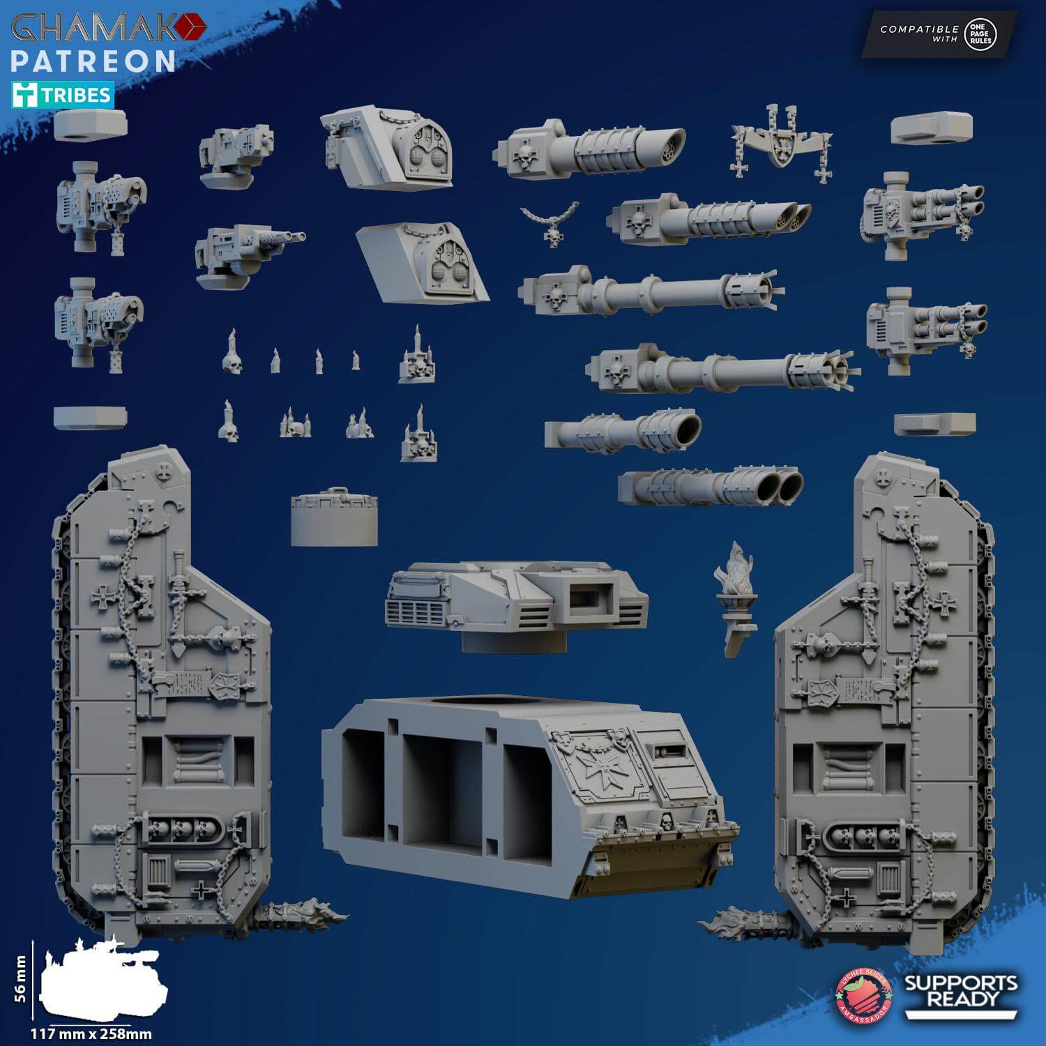 Templar Tactical Tank - Void Marines - Ghamak Miniatures