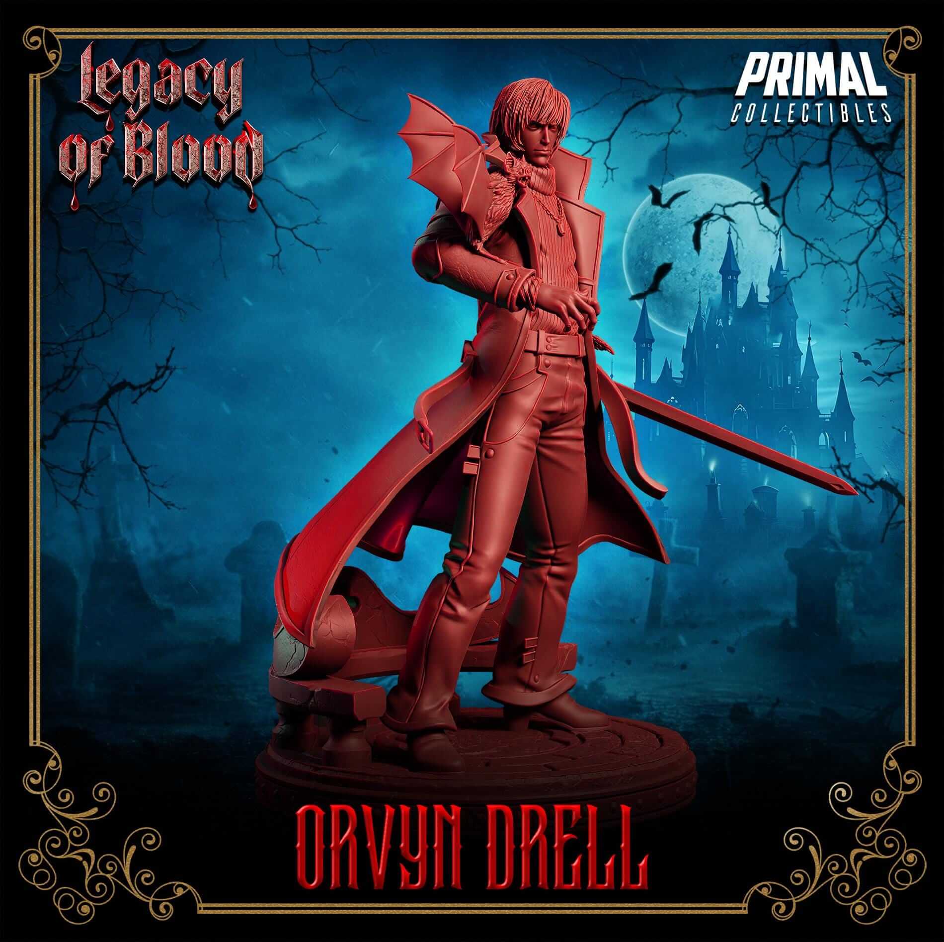 Orvyn Drell - Legacy of Blood 3D Resin Miniature