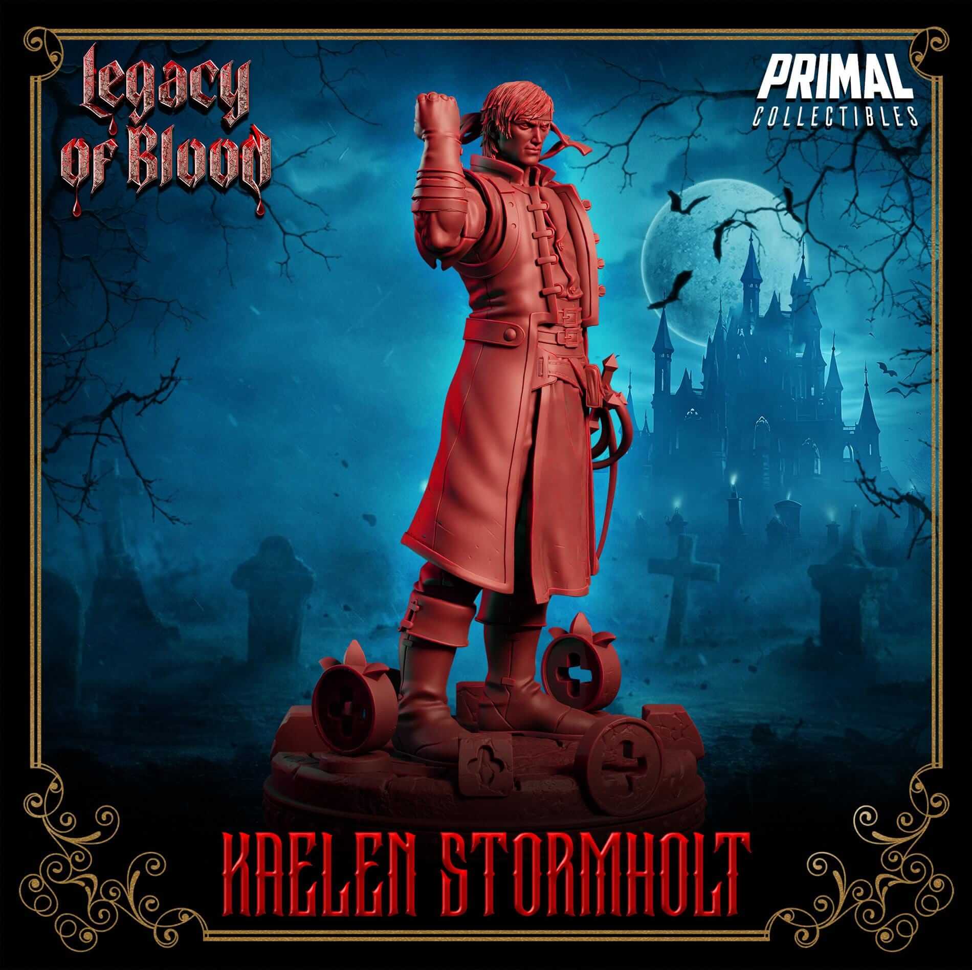 Kaelen Stormholt - Legacy of Blood 3D Printed Resin RPG/Tabletop/Boardgames Miniature Primal Collectibles