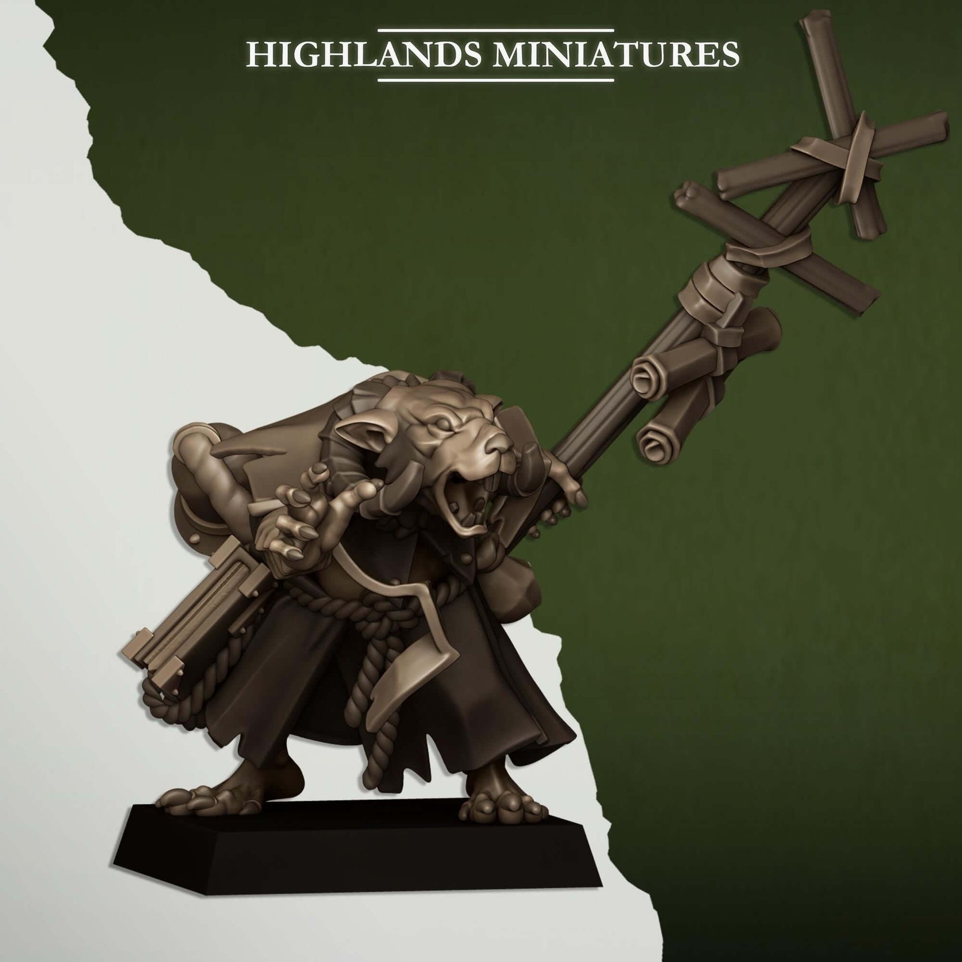 Sewer Vermin Warlock - Highlands Miniatures