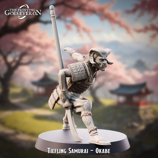Tiefling Samurai Okabe - Slayer Masquerade - The Printing Goes Ever On