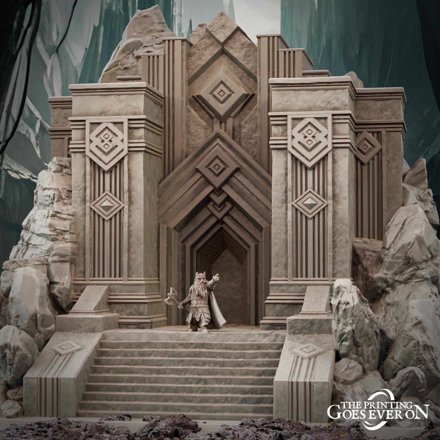 Dwarven Mine Entrance - Tales of the Deep - The Printing Goes Ever On