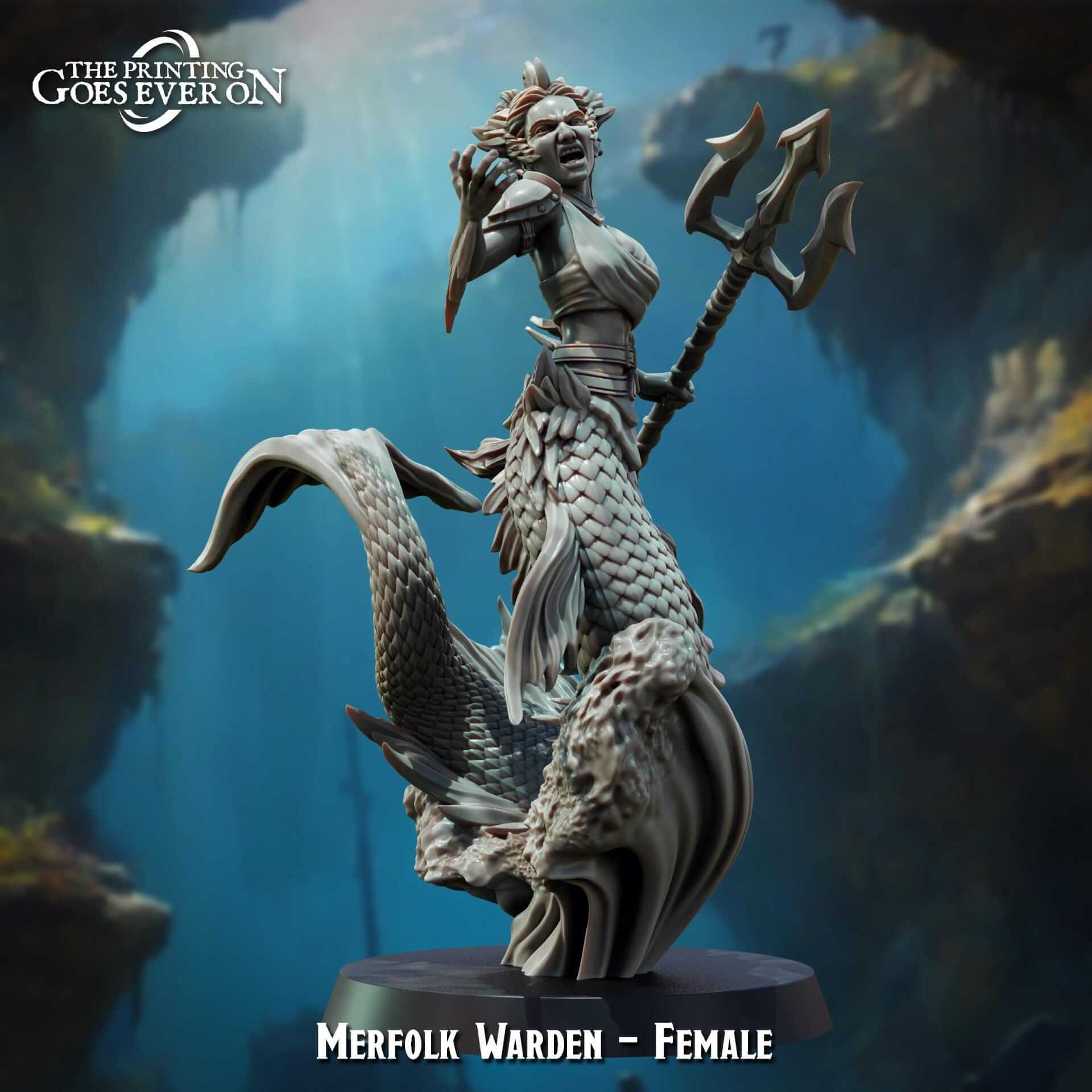 Merfolk Warden Female - Tides of Terror - The Printing Goes Ever On