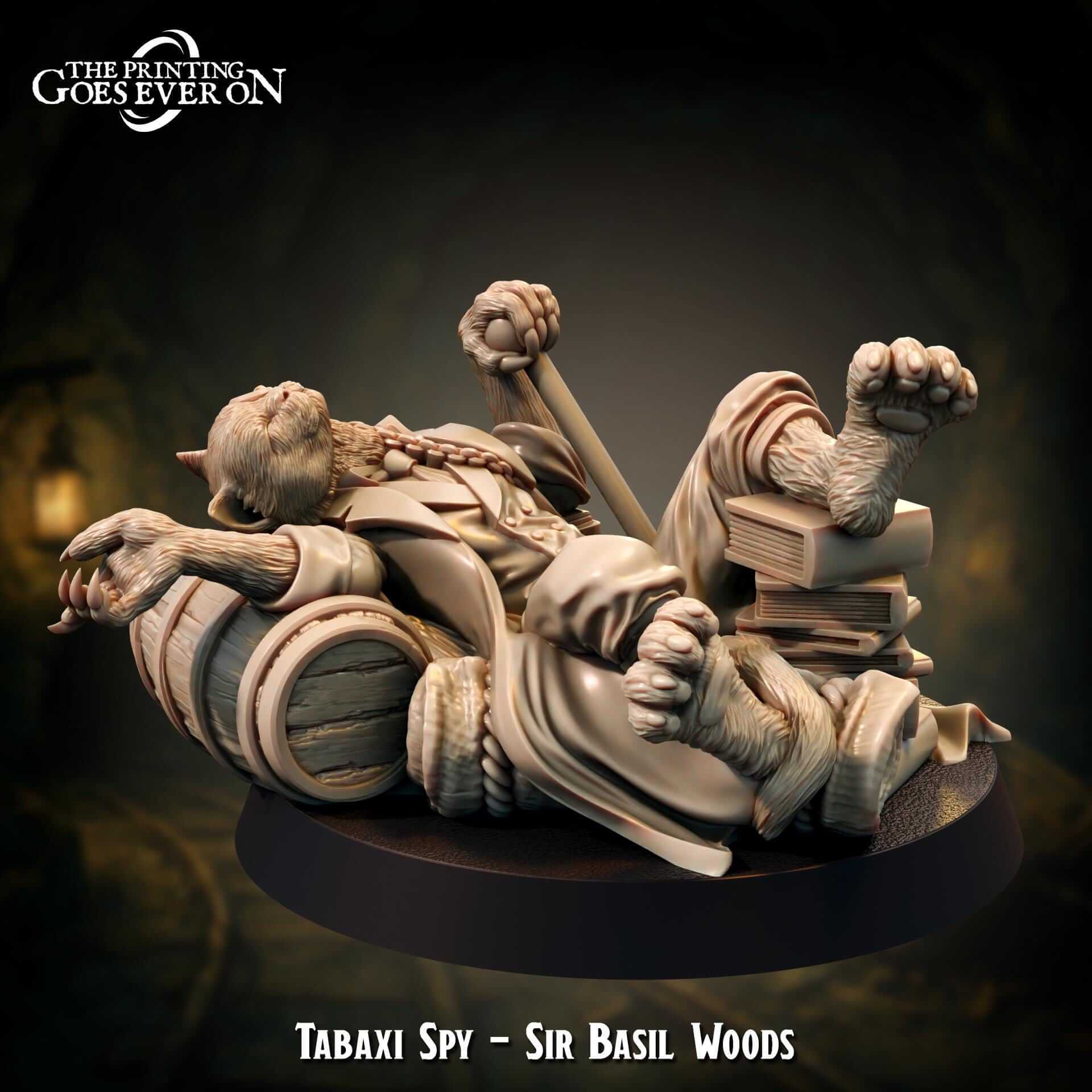 Tabaxi Spy Sir Basil Woods - Rolling in the Deep - The Printing Goes Ever On