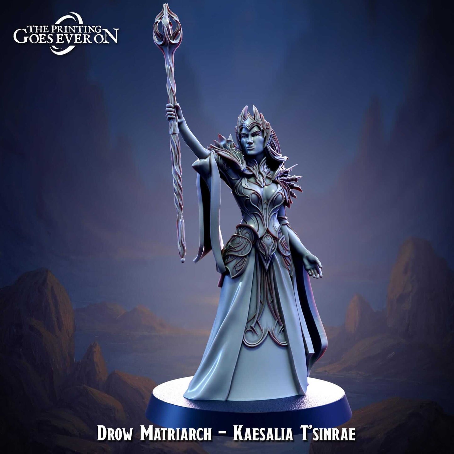 Drow Matriarch Kaesalia T'sinrae - Tyranny of Bliss - The Printing Goes Ever On