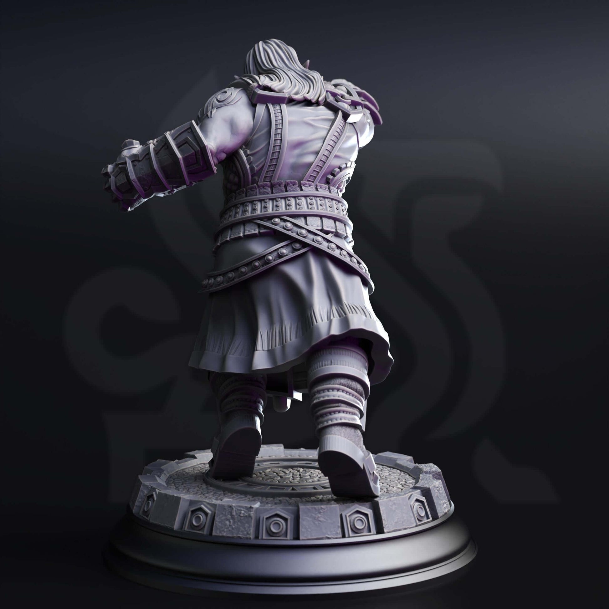 Dark Dwarf Pugilist - Gruthdin - 3D Printed Resin RPG/Tabletop/Boardgames Miniature DM Stash
