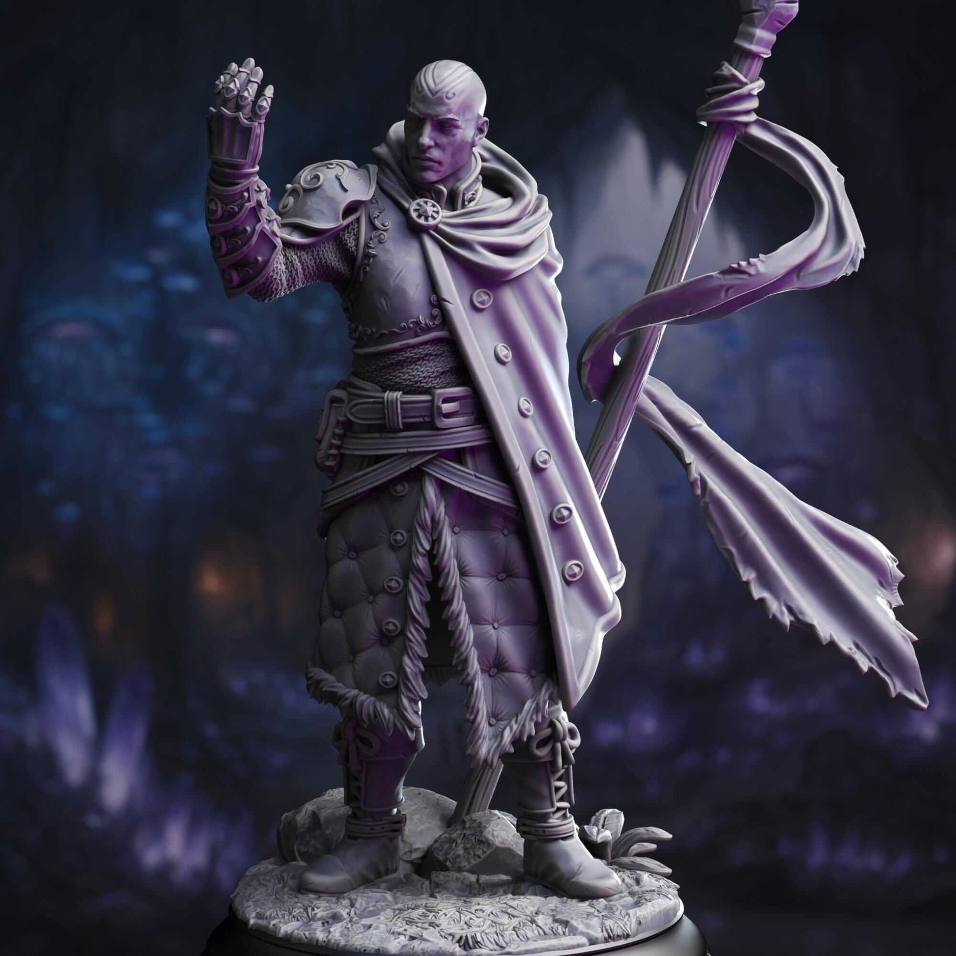 Psionic Knight - Kaiar the Omniscient - 3D Printed Resin RPG/Tabletop/Boardgames Miniature DM Stash