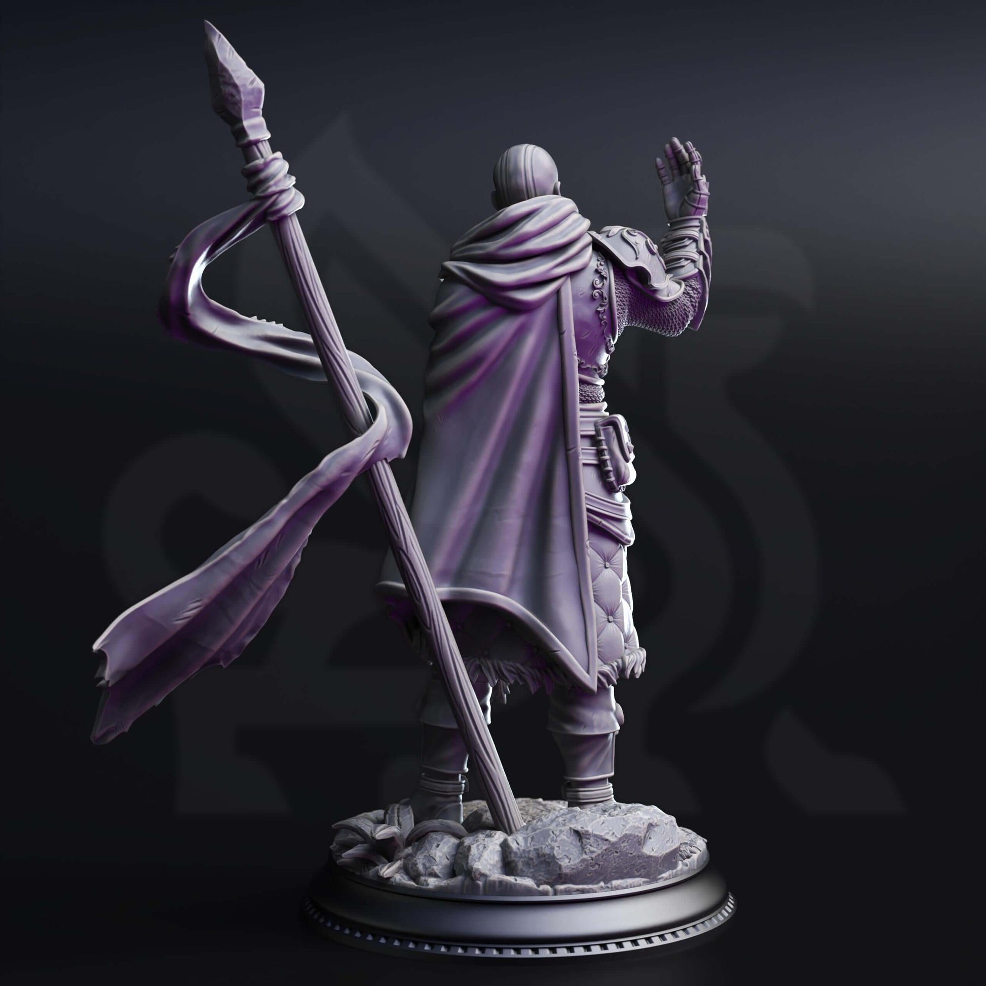 Psionic Knight - Kaiar the Omniscient - 3D Printed Resin RPG/Tabletop/Boardgames Miniature DM Stash