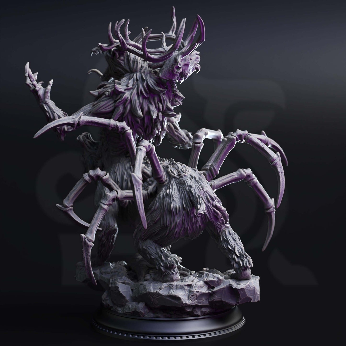 Wendigo Hybrid Monstrosity - Mantharak - 3D Printed Resin RPG/Tabletop/Boardgames Miniature DM Stash