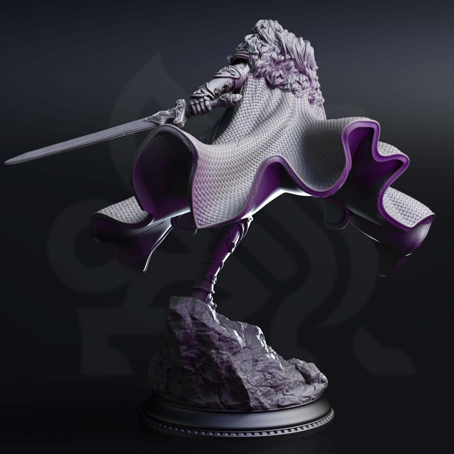 Female Human Fighter - Morgana Lynch - 3D Printed Resin RPG/Tabletop/Boardgames Miniature DM Stash