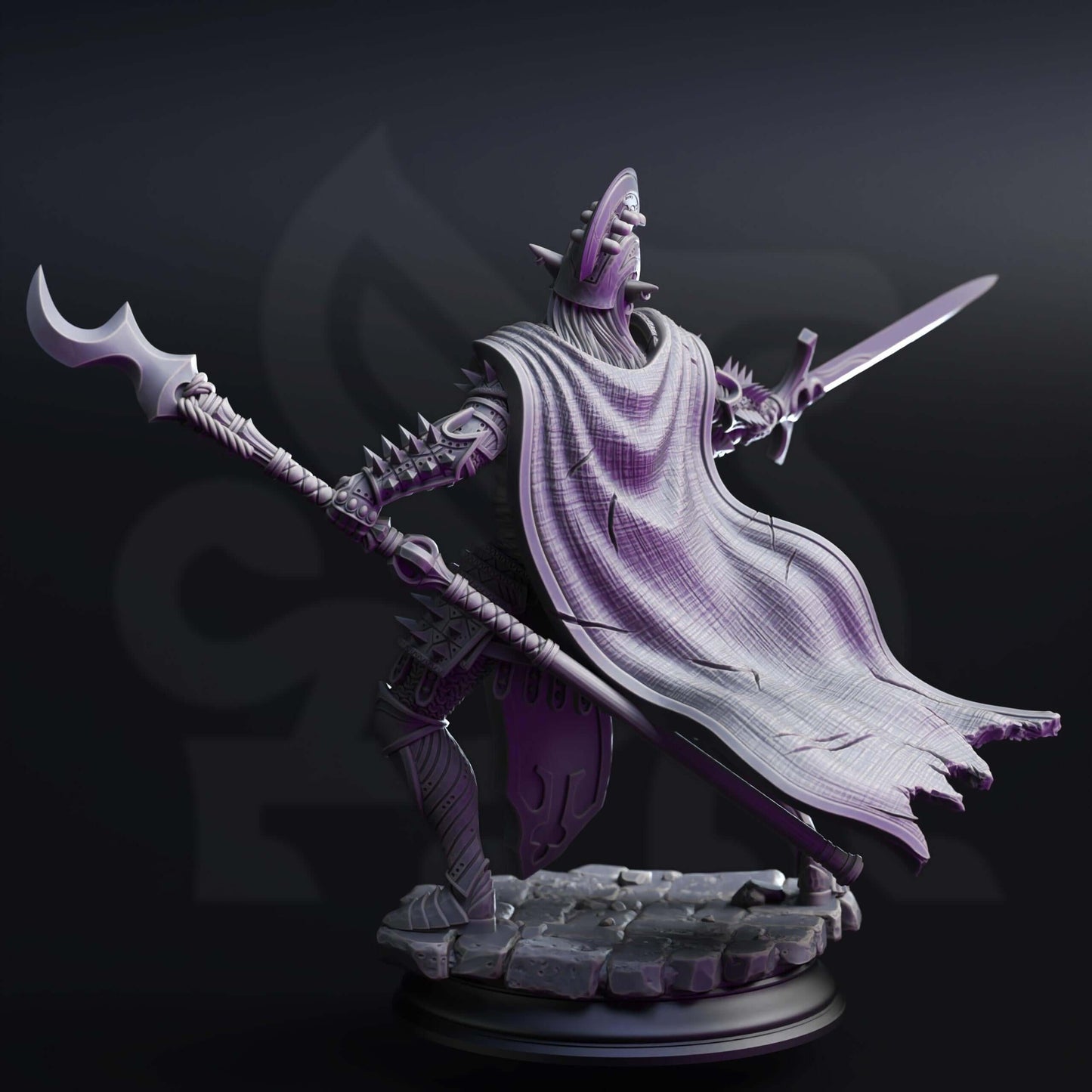 Elite Drow House Guard - The Ordained - 3D Printed Resin RPG/Tabletop/Boardgames Miniature DM Stash
