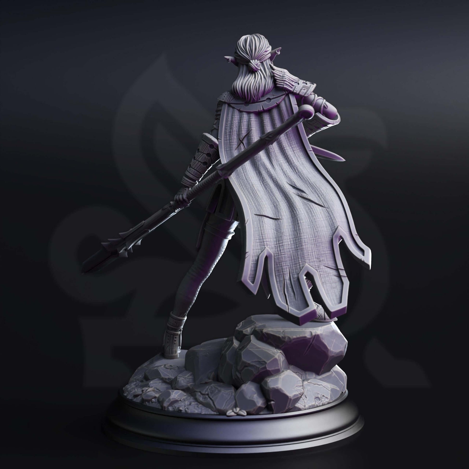 Drow Pathfinder - Vixa Indwynath - 3D Printed Resin RPG/Tabletop/Boardgames Miniature DM Stash