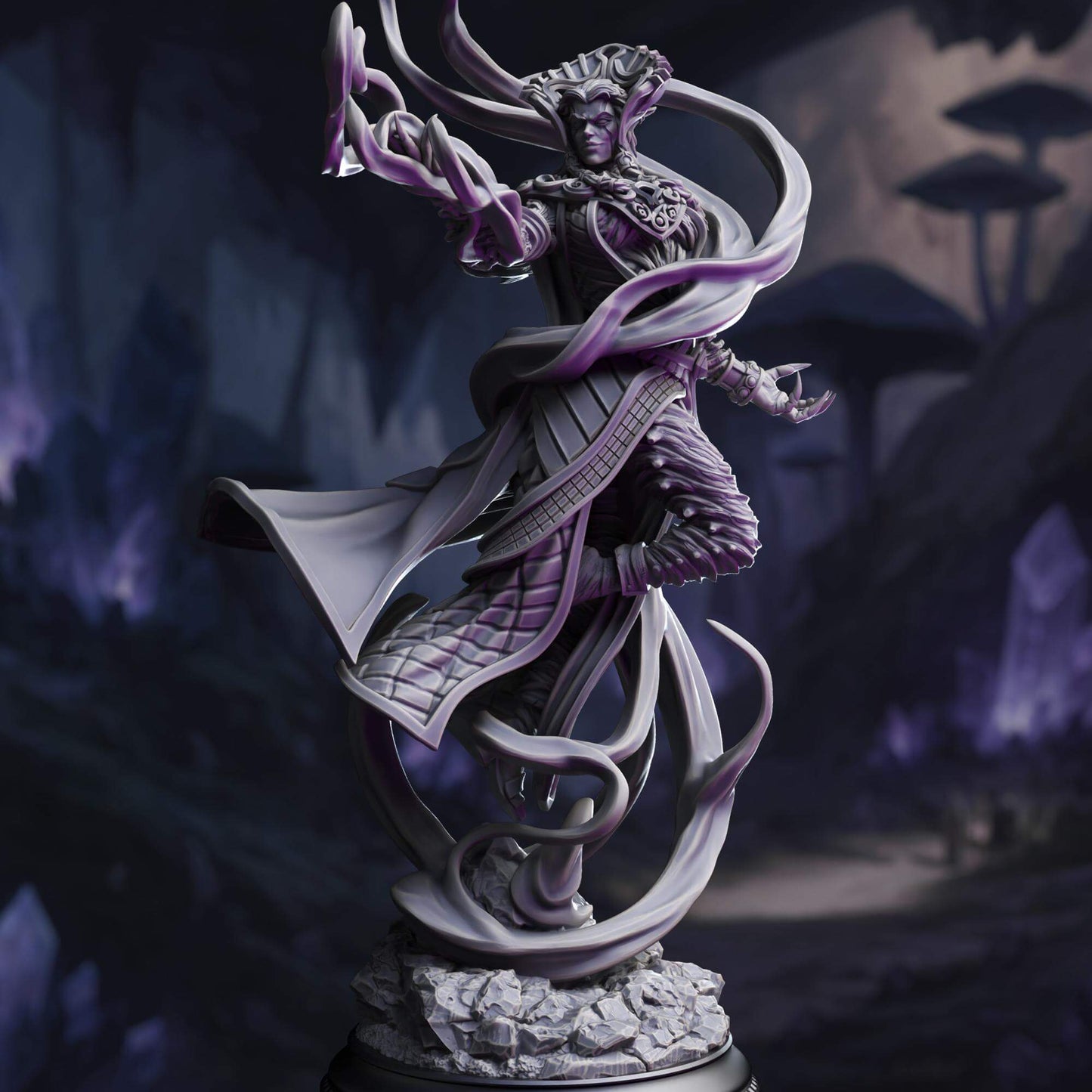 Planar Sorceress - Zarinda - 3D Printed Resin RPG/Tabletop/Boardgames Miniature DM Stash