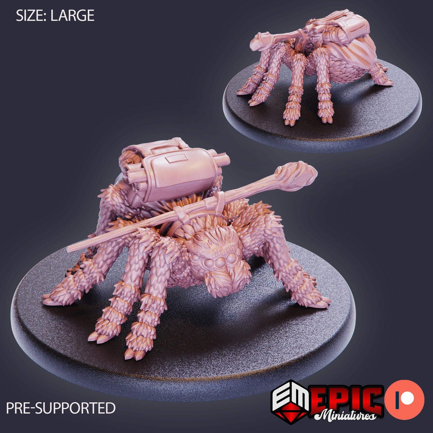 Spider Adventurer Warlock - Secret Minds - D&D Epic Miniatures   and Dragons