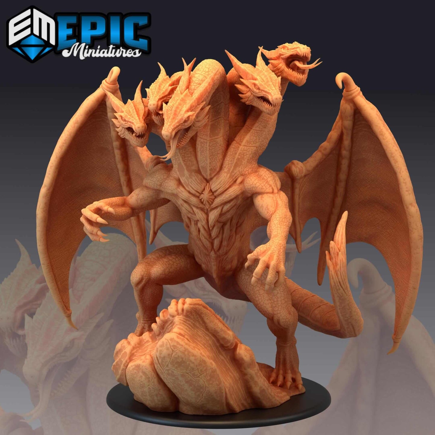 Five Headed Dragon - Tiamat - Secret Minds - D&D Epic Miniatures   and Dragons