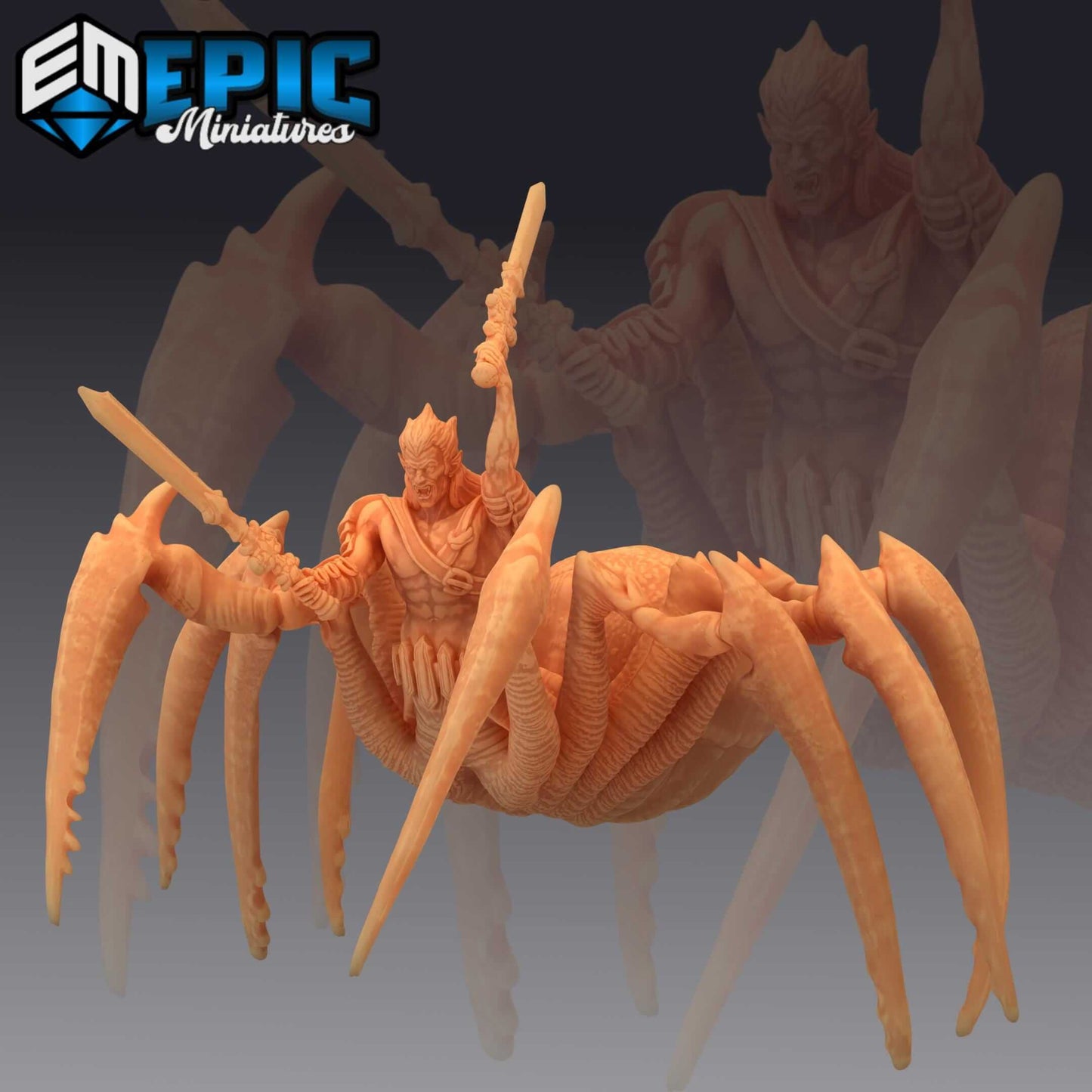 Dark Elf Driders - Secret Minds - D&D Epic Miniatures   and Dragons