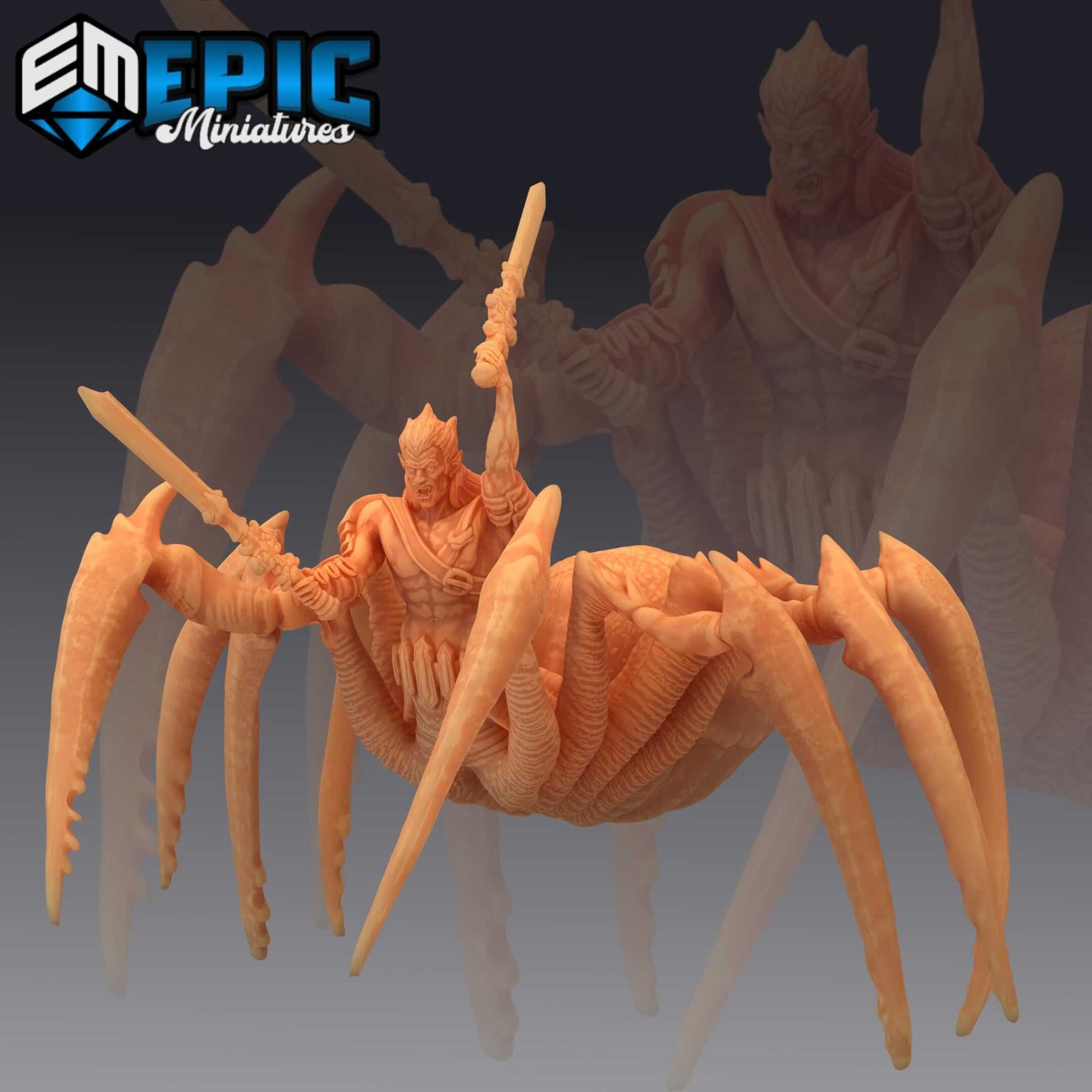 Dark Elf Driders - Secret Minds - D&D Epic Miniatures   and Dragons