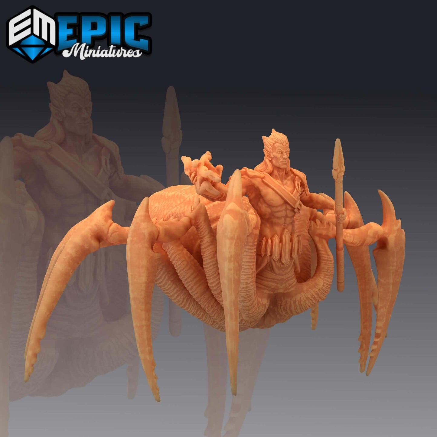 Dark Elf Driders - Secret Minds - D&D Epic Miniatures   and Dragons