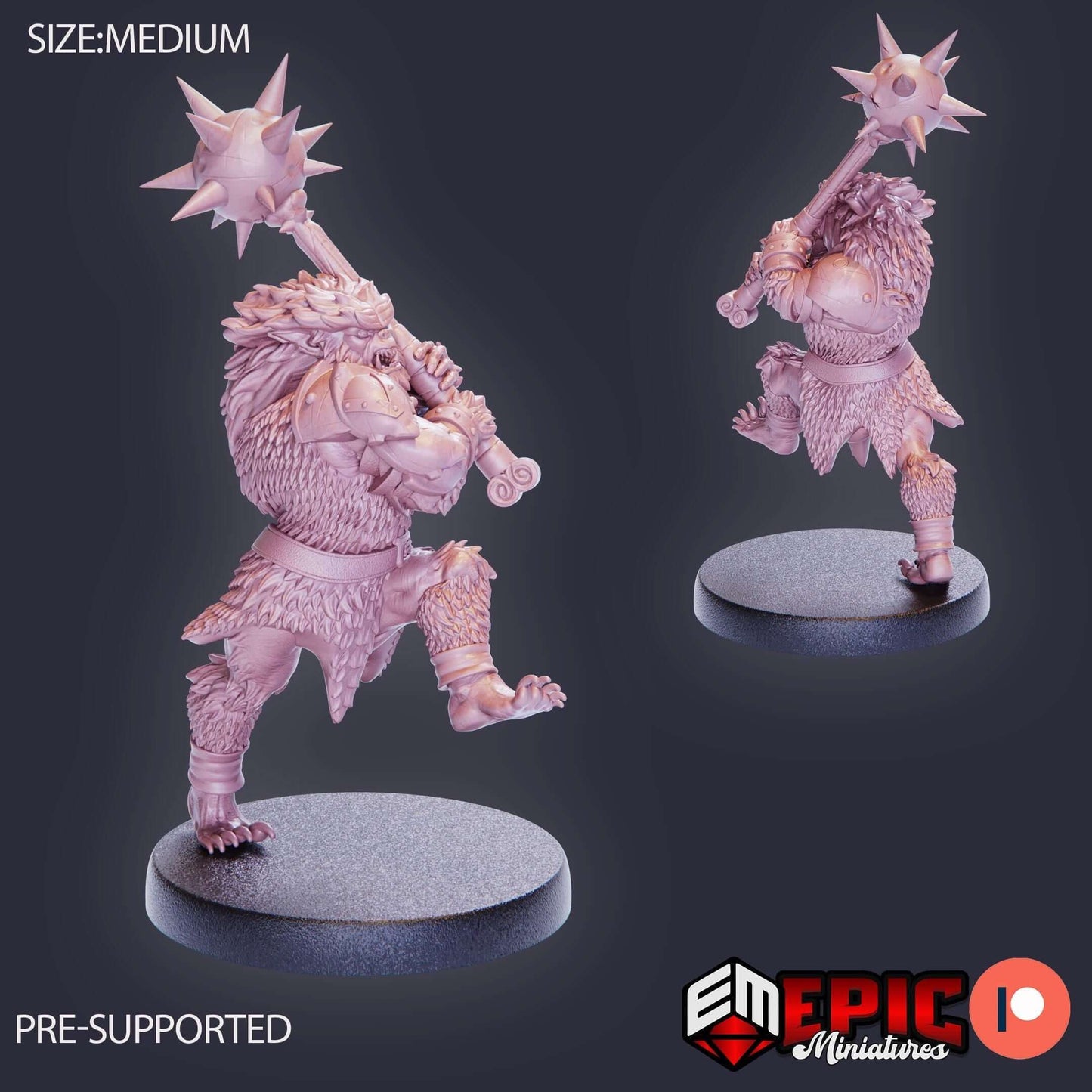 Bugbear Warrior - Secret Minds - D&D Epic Miniatures   and Dragons