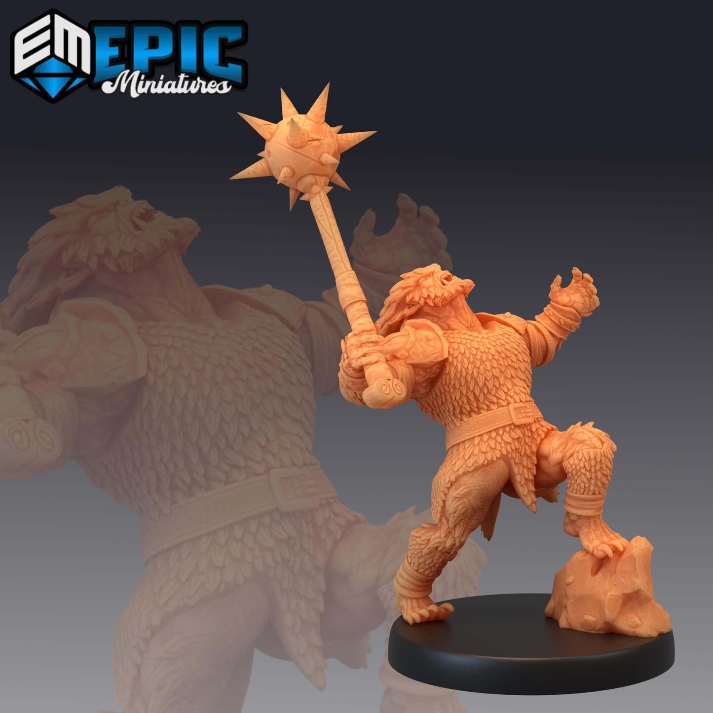 Bugbear Warrior - Secret Minds - D&D Epic Miniatures   and Dragons