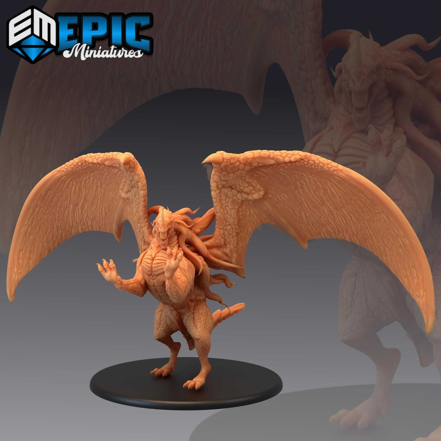 Nebula Dragon - Secret Minds - D&D Epic Miniatures   and Dragons