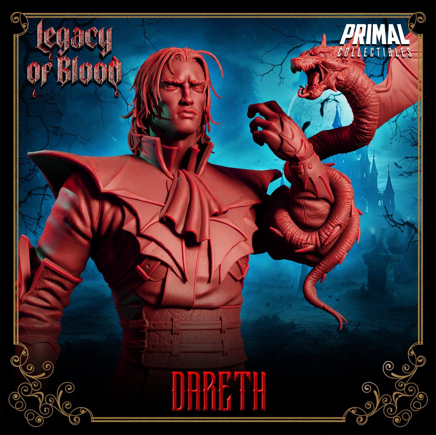 Dareth - Legacy of Blood 3D Printed Resin RPG/Tabletop/Boardgames Miniature Primal Collectibles