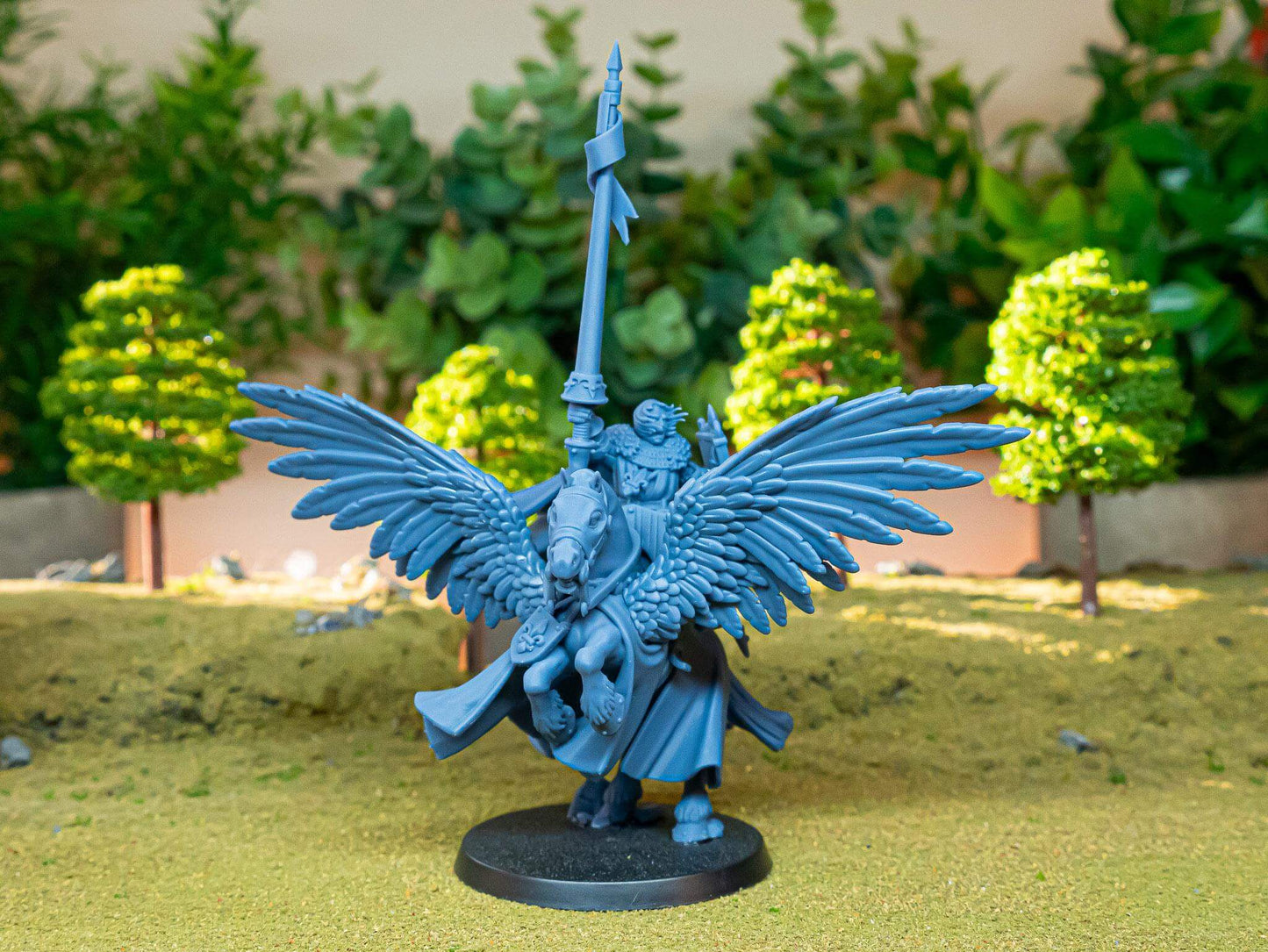 Gallia High Duke Sir Lancelot on Pegasus - Highlands Miniatures