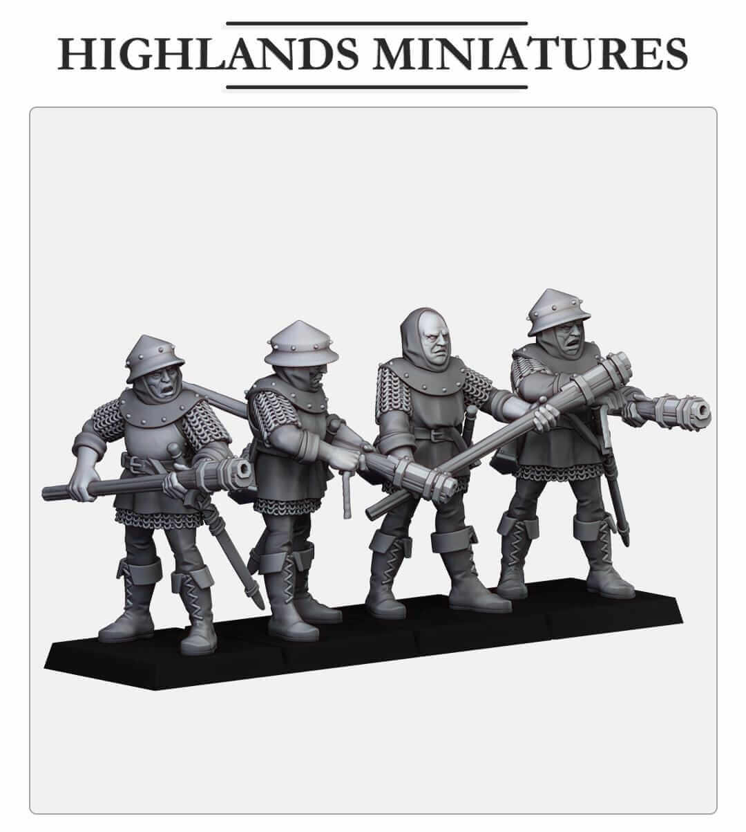 Gallia Shooters Handgunners - Highlands Miniatures